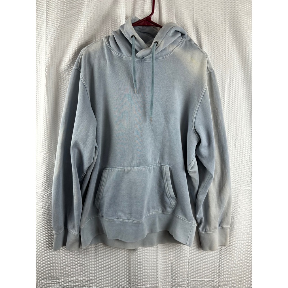 American Eagle Hoodie Super Soft XLT Blue Pullover Kangaroo Pocket Men's EUC‎